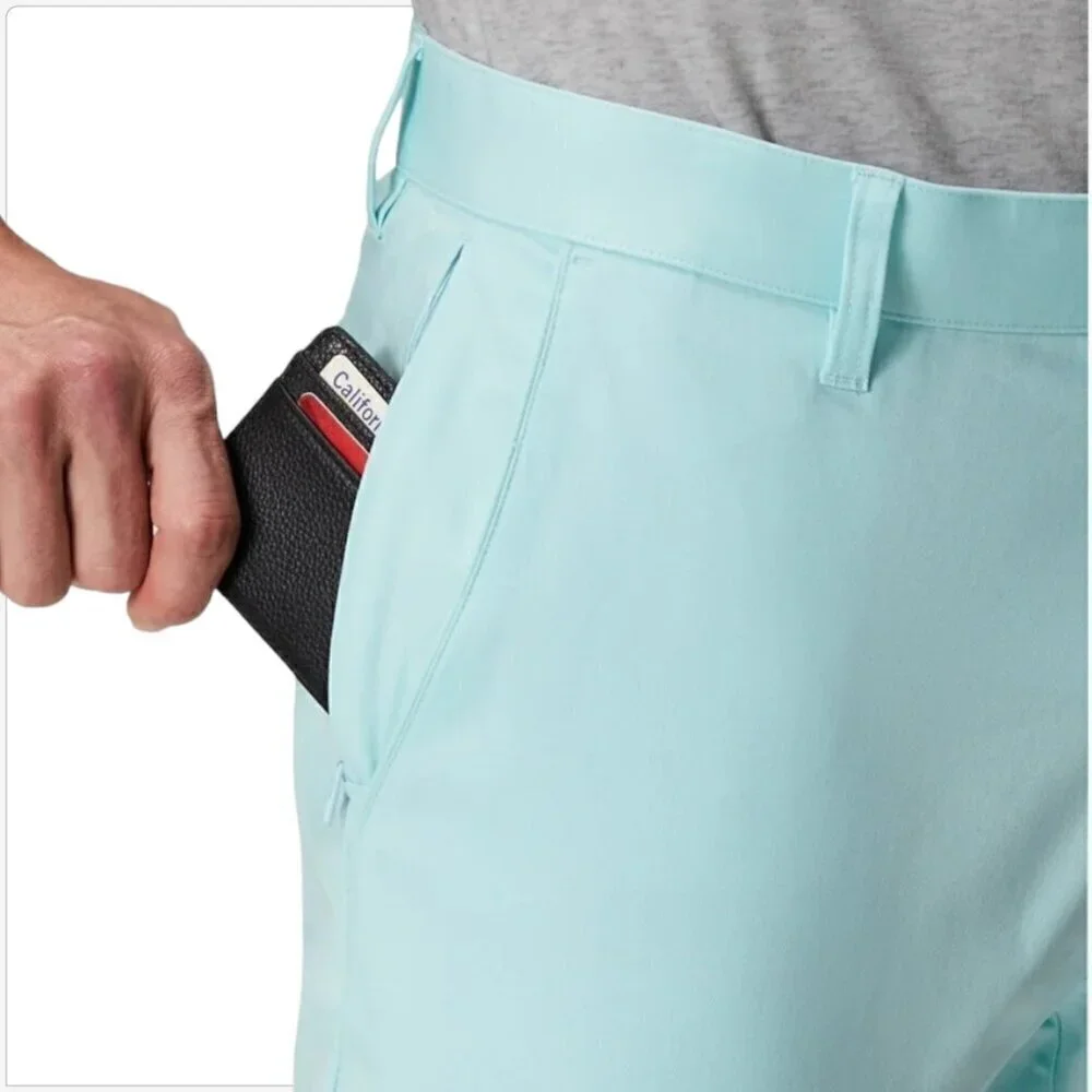 Fabletics High Side Chino Modern Classic Fit Nordic Blue Aqua NWT New 36 x 30